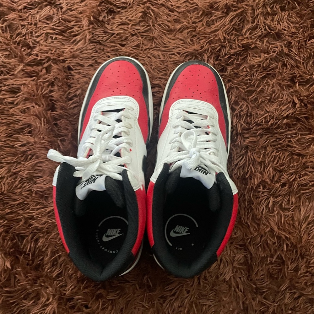 White black and red Nike Sneakers